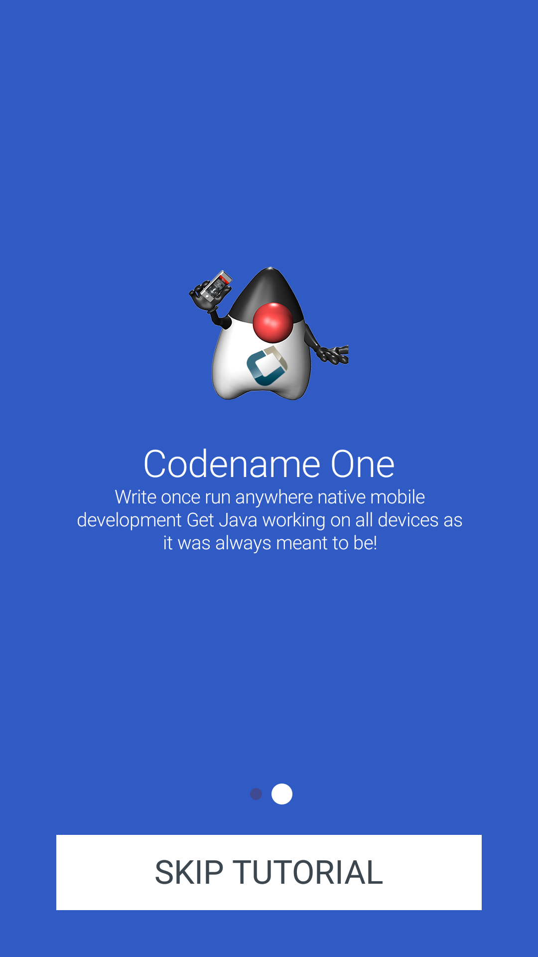 I designed another page for the welcome wizard so we&rsquo;ll have 2 pages&mldr;